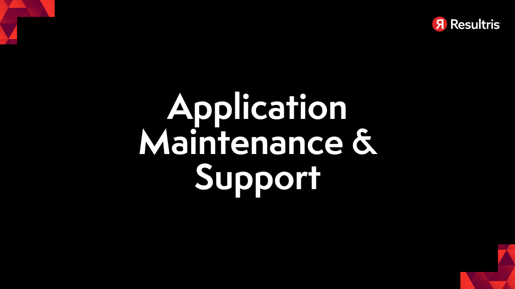 Application Maintenance & Support