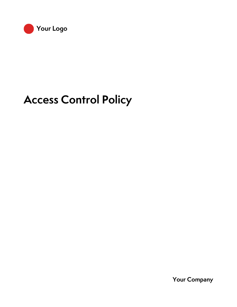 SaaS Access Control Policy