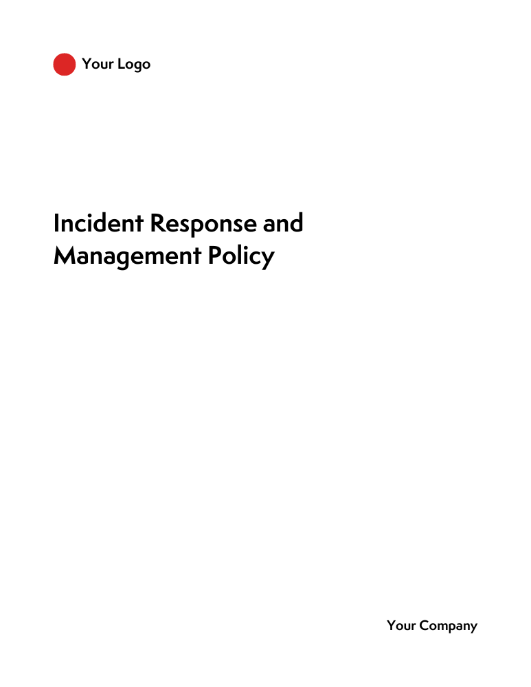Incident Response/Management Policy