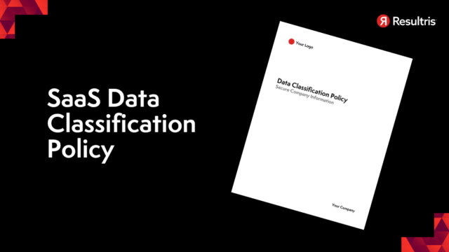 SaaS Data Classification Policy
