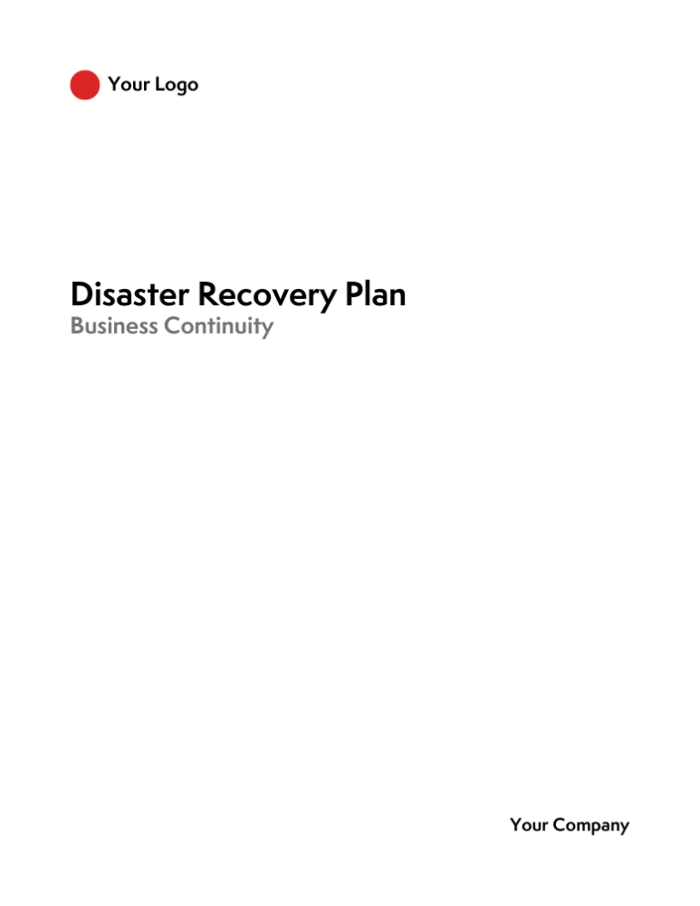 SaaS Disaster Recovery Plan